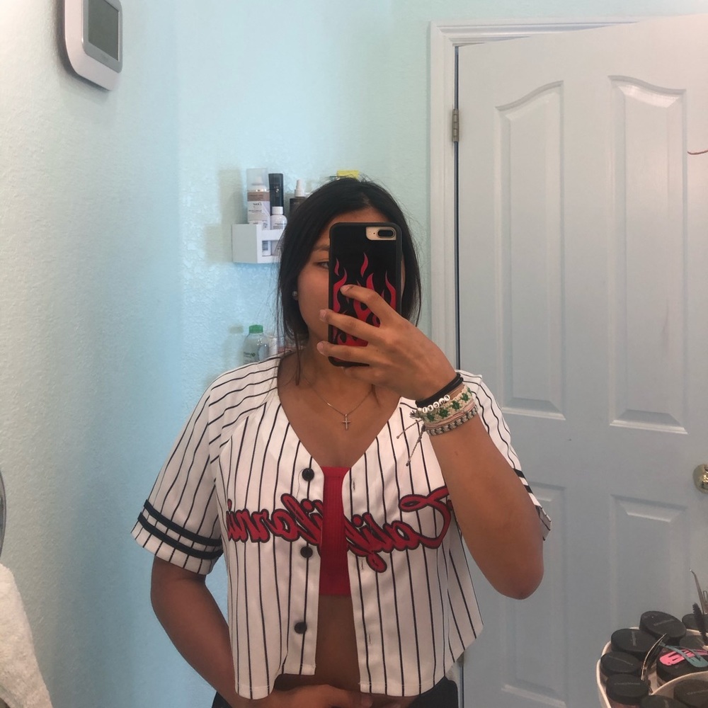 Cropped Baseball Jersey